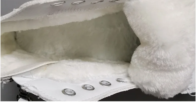 Новые зимние кожаные повседневные туфли белые женские сапоги на молнии высокие