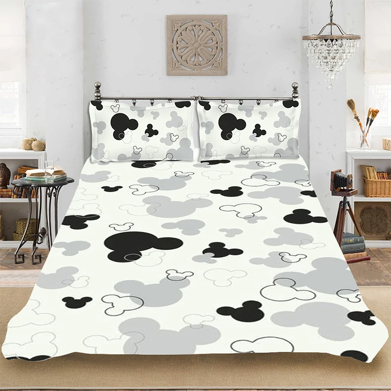 Комплект постельного белья королевского размера с рисунком Микки Мауса