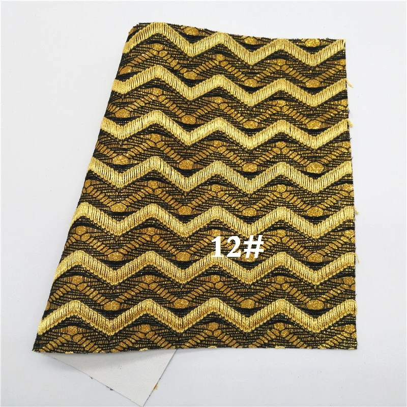 12 Glitterwishcome 21X29 см A4 размер винил для бантов блестящая ткань, флокирование стрелка волна кожа ткань листы для бантов, GM523A - Цвет: 12
