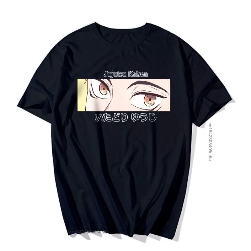 Harajuku Japanese Anime Jujutsu Kaisen T Shirt Male Gojo Satoru Printed Graphic Tops Summer Cool Unisex Mens T-Shirt Streetwear