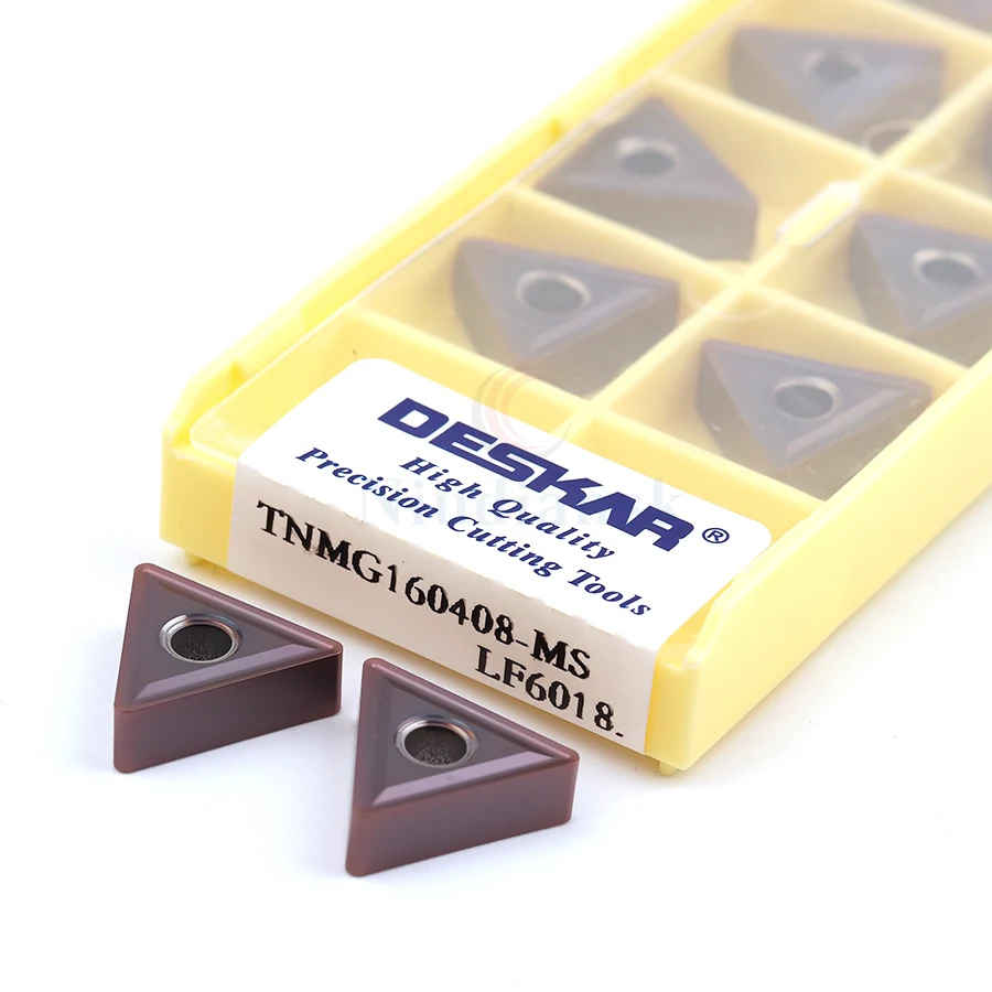 

10PCS TNMG160404-MS LF6018 TNMG160408-MS LF6018 External turning tool Carbide CNC inserts lathe turning inserts ten in a box