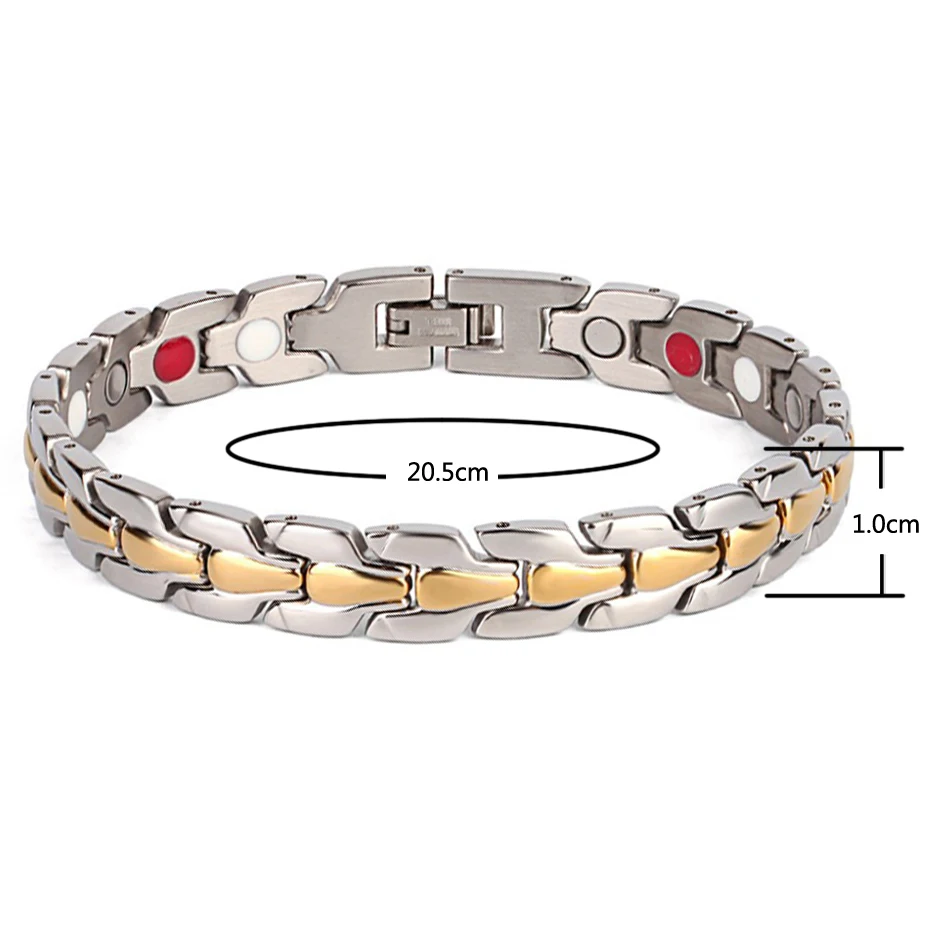 Браслет из нержавеющей стали мужской браслет с золотым/серебряным покрытием