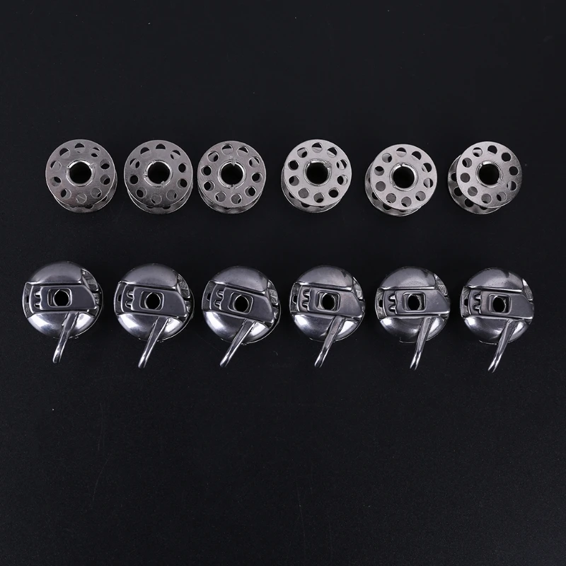 

12pcs/set Metal Sewing Machine Bobbins Case for Brother Singer Babylock Janome E8BD