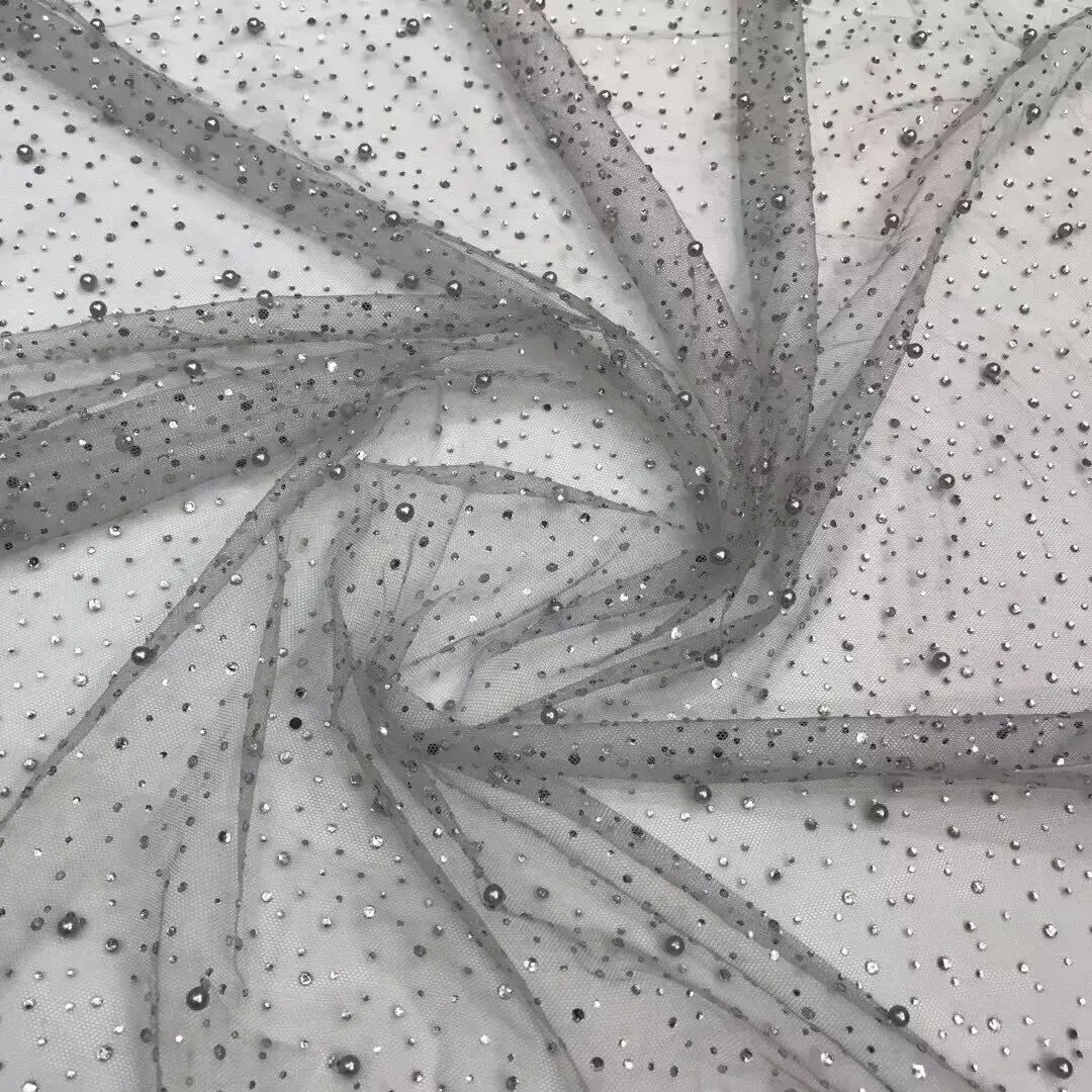 Горячая Распродажа в нигерийском стиле кружевная ткань с камнями и бусинами