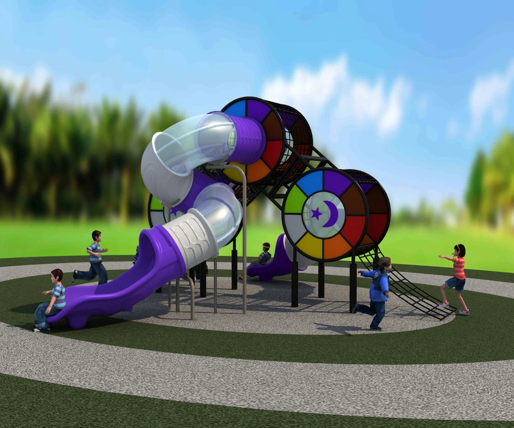 Beste Ylw 2020 Amusement Speeltuin Muziek Thema Kids Gecombineerd Glijbaan Entertainment Park YLW-OUT200822