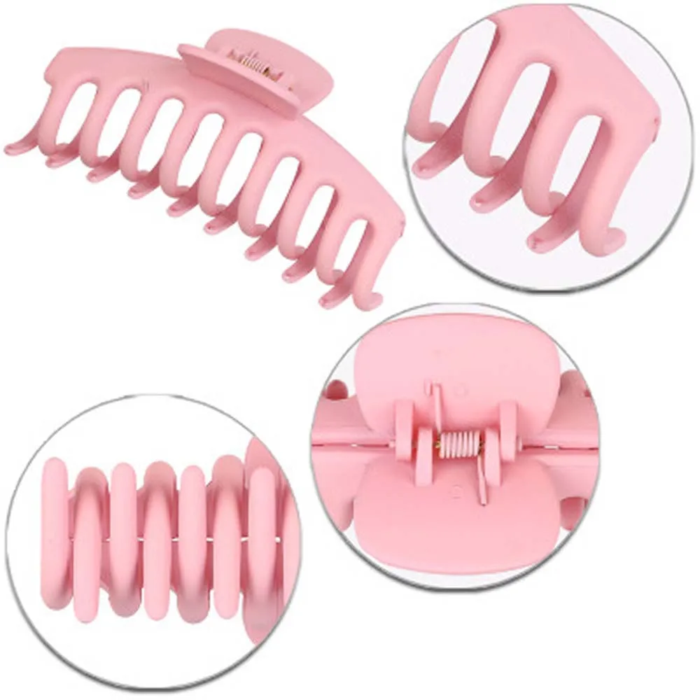 

2020 New Claw Clip for Women Tough Black Plastic Hair Claw Large Size Hair Clamps Claw Clip Crab for Hair Accessories