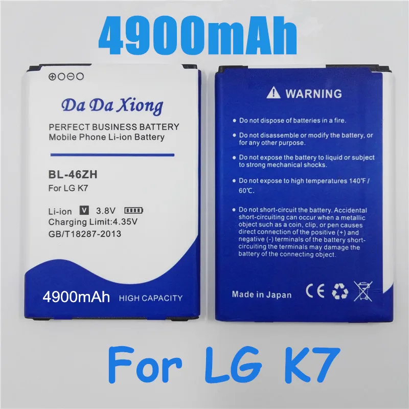 BL-46ZH BL46ZH аккумулятор для мобильных телефонов LG K7 MS330 LS675 Tribute 5 K8 K350N | Мобильные