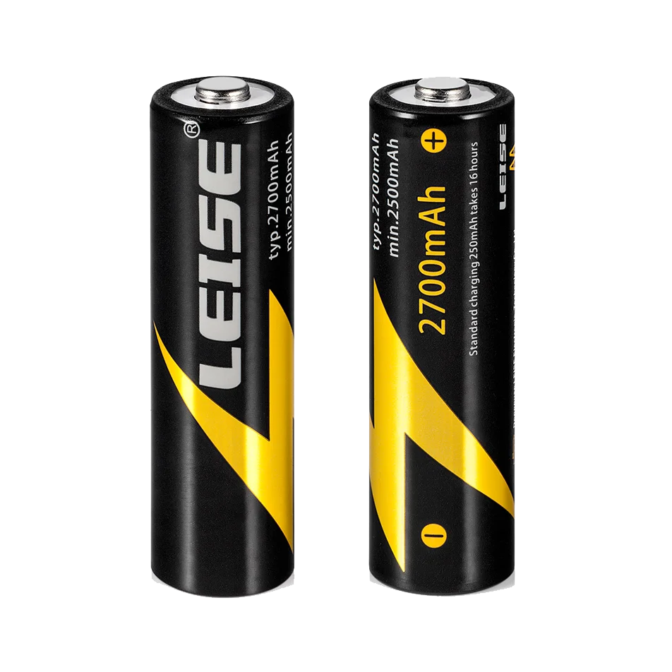 Leise 8 шт. AA 2700 mah аккумуляторная батарея 1 2 v NIMH 2a батареи с чехлом для высокой