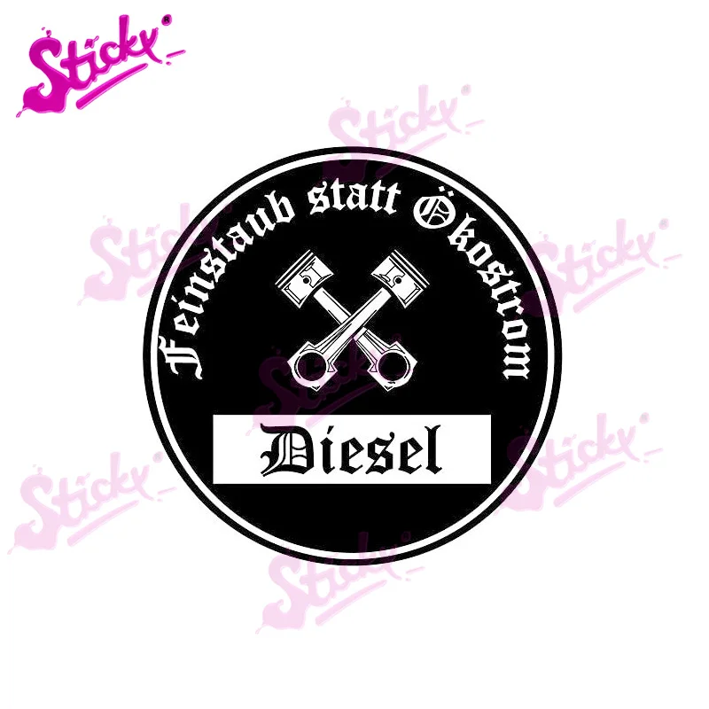 КЛЕЙКА "Дизель" немецкая культурная автомобильная наклейка, бренд-декор для автодомов, автомобилей, мотокросса, гоночных компьютеров, шлемов.