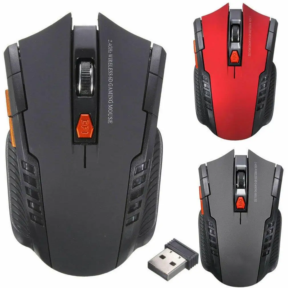 

2000DPI 2.4GHz Wireless Optical Mouse Gamer for PC Gaming Laptops New Game Wireless Mice with USB Receiver Drop Shipping Mause