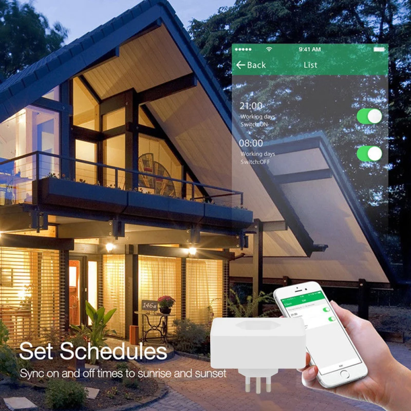 Смарт-розетка AUBESS с поддержкой Wi-Fi 10/16 А | Электроника