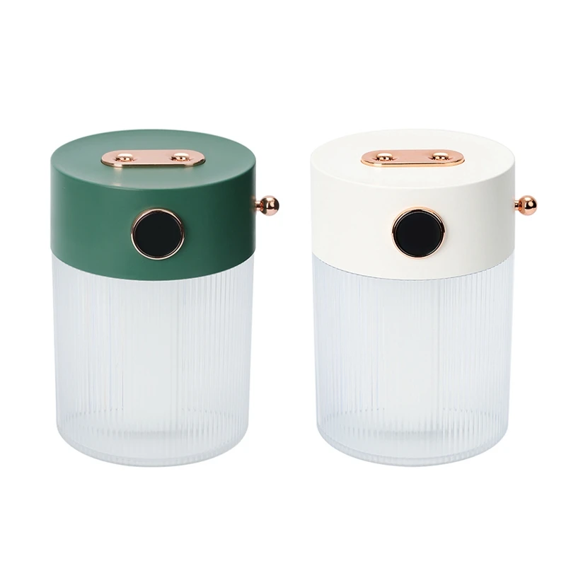 

Humidifier Crystal Double Nozzle Humidifiers With Warm Light 650ML Large Capacity USB Sprayer For Bedroom Office