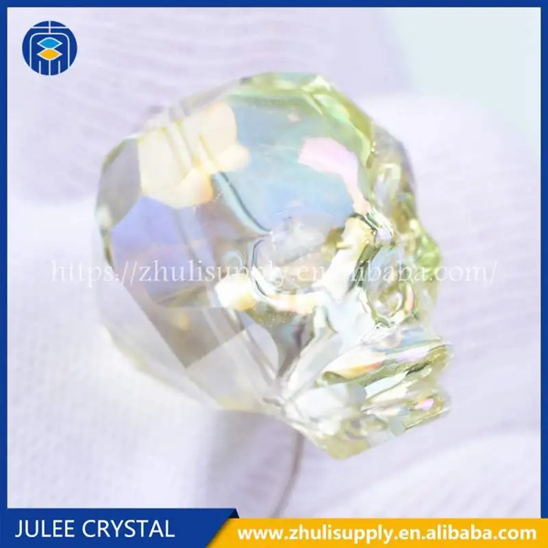 A60-003 JuleeCrystal череп бусины 15 мм 20 мм 5 шт. граненый череп хрустальные подвески череп голова - Цвет: A60-003