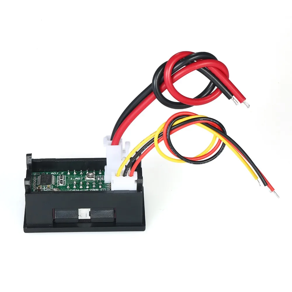 Светодиодный цифровой вольтметр Амперметр DC0 ~ 100 в 10 А красный/синий двойной