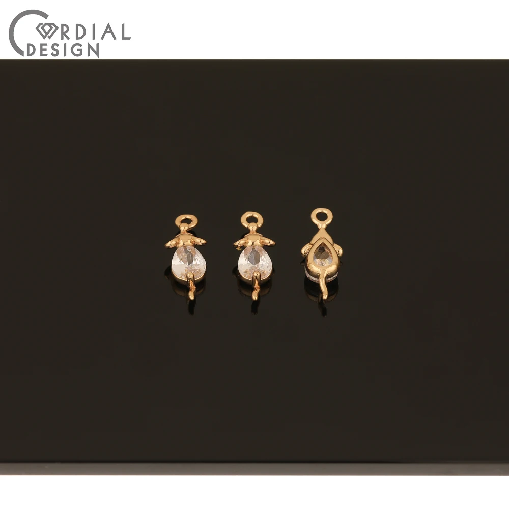 

Cordial Design 100Pcs 6*17MM DIY Pendant/Jewelry Accessories/Hand Made/Earring Making/Jewelry Findings & Components/CZ Charms