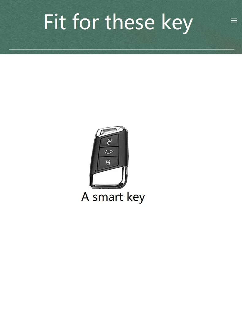 

Leather Car Key Case Cover For Volkswagen VW MAGOTAN Tiguan MK2 2017 2018 2016 Passat B7 B8 CC For Skoda Superb