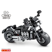technical motor vehicle building block triump rocket 3 motorcycle model steam assembly bricks educational toy collection