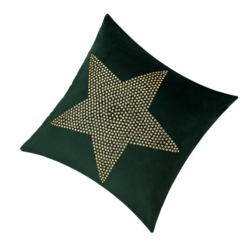 

1Pc Pillow Case Home Pillow Cover Five-pointed Star Style Pillow Protector