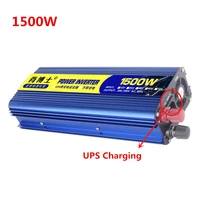 high quality power 1800w1500w 12v dc to 220v ac inverter 2 in 1 converter 50hz with usb battery charger function inverters