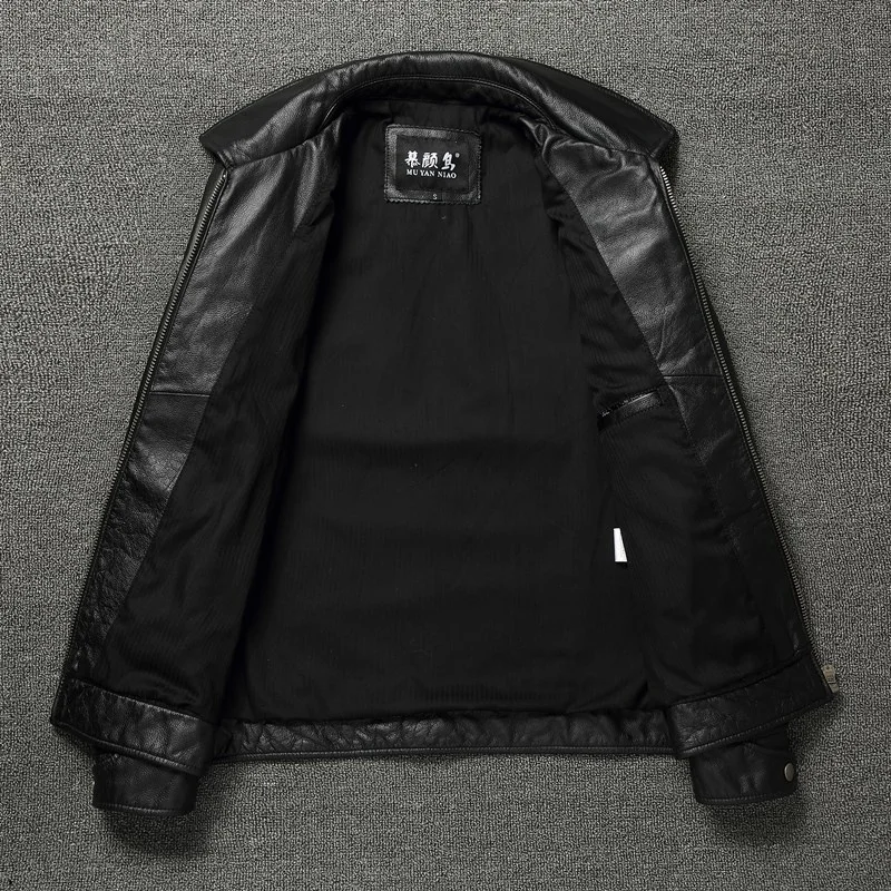 Бесплатная доставка. Выходная очень дешевая куртка из натуральной кожи. Крутое