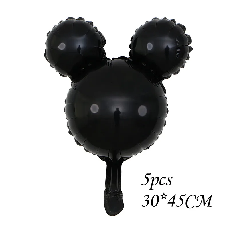 5pcs head 112 см гигантский Микки Минни Маус фольгированный шар мультфильм день рождения украшения дети ребенок душ вечерние игрушки - Цвет: 5pcs head