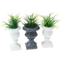 1pc mini dollhouse furniture 112 accessories mini green plant bonsai simulation flower plant pots diy doll house
