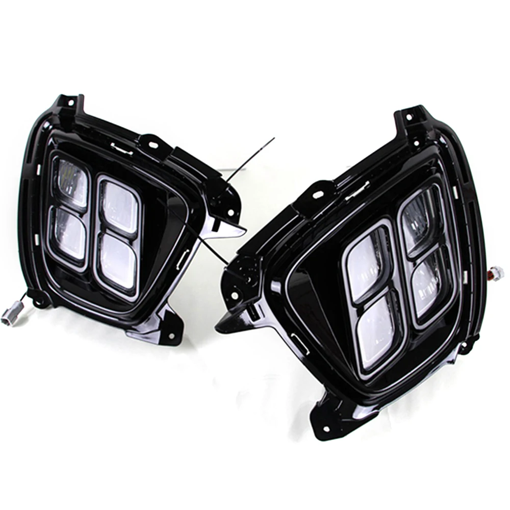 Car Flashing 2PCS LED DRL fog lamp Daytime Running light Daylights Daylight For KIA Sorento 2015 2016 2017 |
