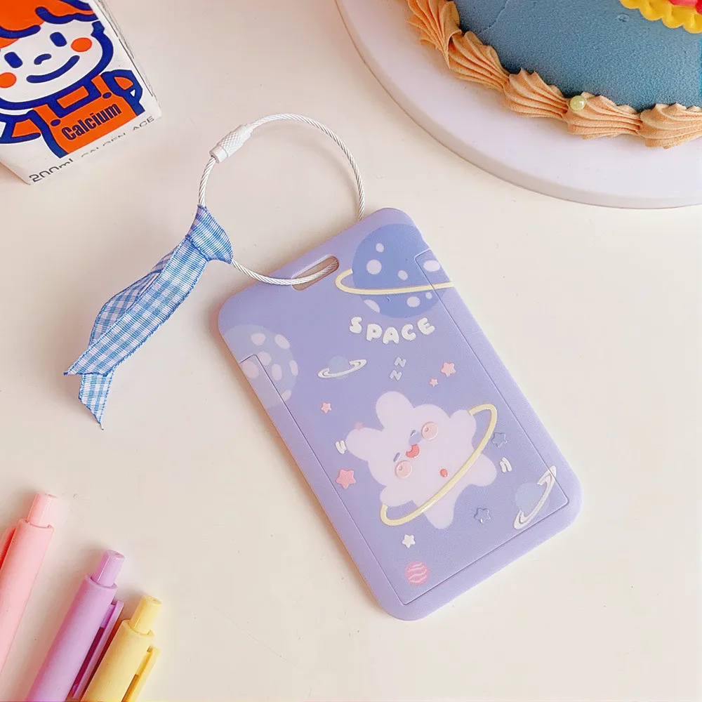 Новинка Kawaii держатель для карт в автобусе чехол с милым медведем кроликом