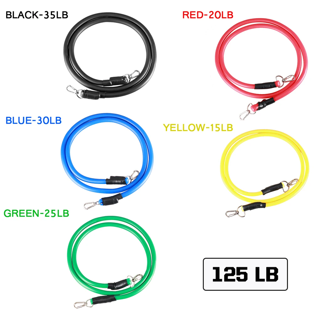 Латексные Эспандеры 11 шт./компл. резиновые эластичные ленты для тренировок через