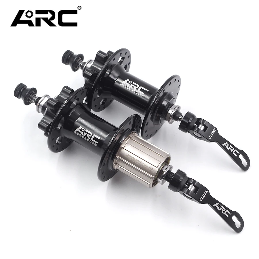 

FRONT REAR Suit BIKE HUB 6 BEARING 32H 36H 135MM MTB BICYCLE HUB WITH QR SKEWER 8 9 10 11 SPEED PART DISC Aluminum Alloy HUBS