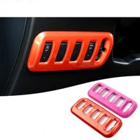 car interior headlight switch adjust trim frame shell cover decoration for smart 453 fortwo forfour modification accessories