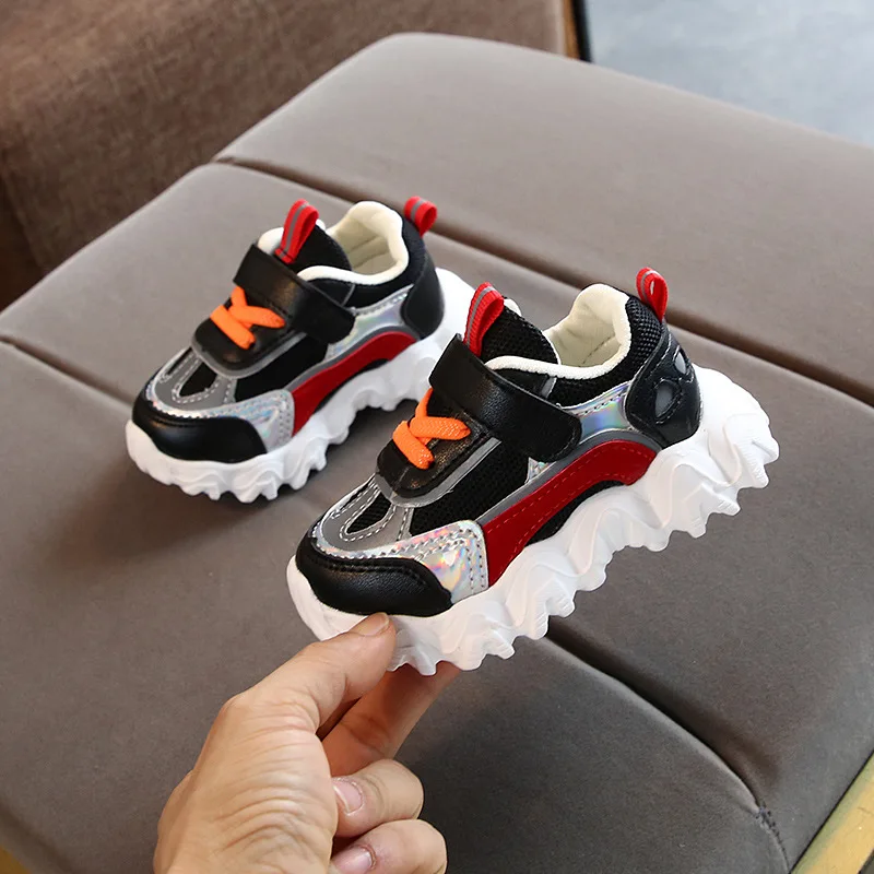 Детская обувь для малышей 1 2 3 лет сетчатые Повседневные кроссовки мальчиков и