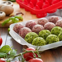 kitchen plastic meatball mold making fish melon ball self stuffing food cooking machine high temperature resistance