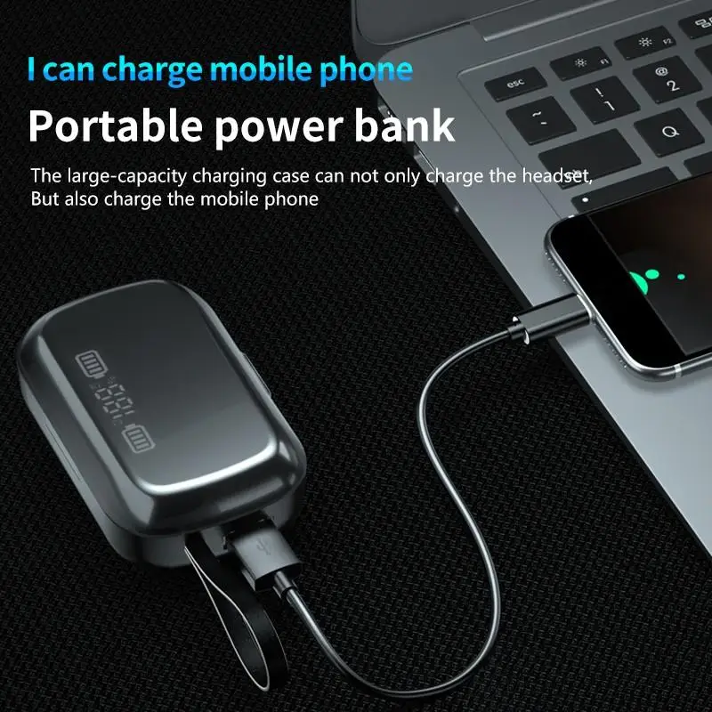 M13 TWS Bluetooth беспроводные наушники светодиодный цифровой дисплей питания