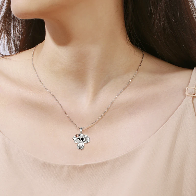 

Strollgirl New 100% 925 Sterling Silver Cute Elephant Pendant Chain Animal Necklace for Women 2019 Fashion Jewelry Gifts