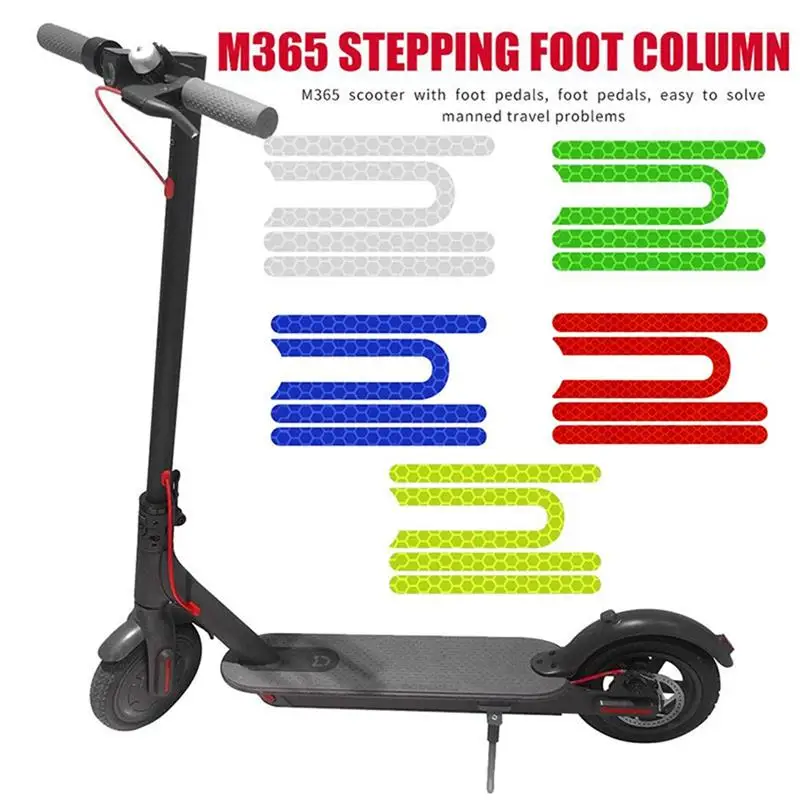 

4pcs Scooter Reflective Sticker Set Front Rear Wheel Protective Waterproof Warning Sticker For Xiaomi M365 Scooter Accessory