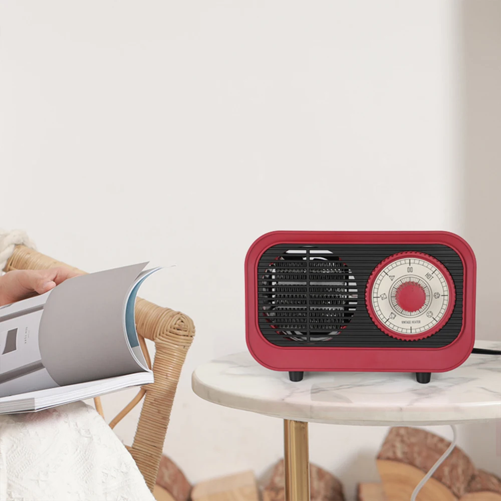 

Desktop Mini Small Heater with Overheat Protection Tip-Over Protection Portable Heater with Thermostat Control for Office Home