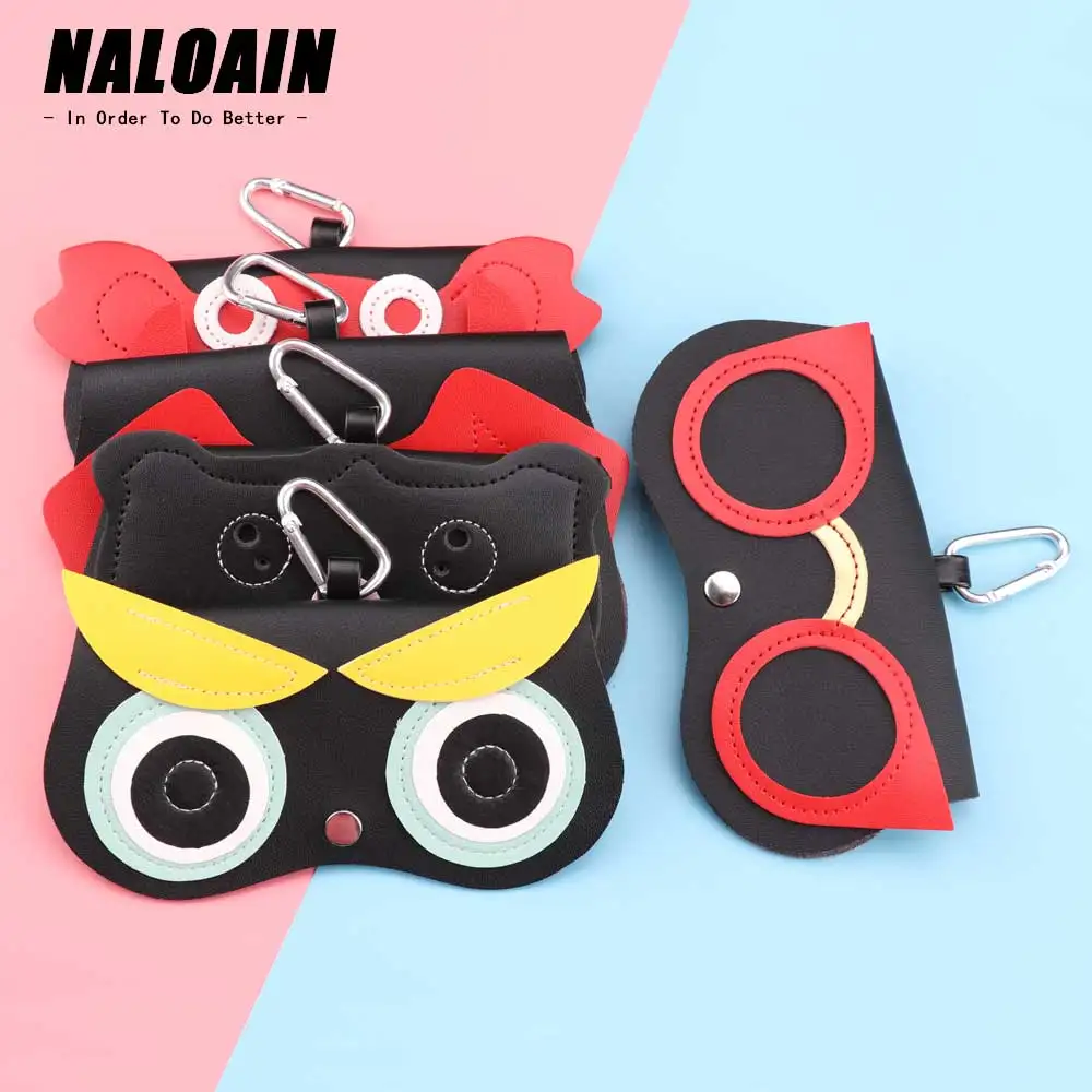 NALOAIN солнцезащитные очки для женщин чехол из искусственной кожи милый мультфильм