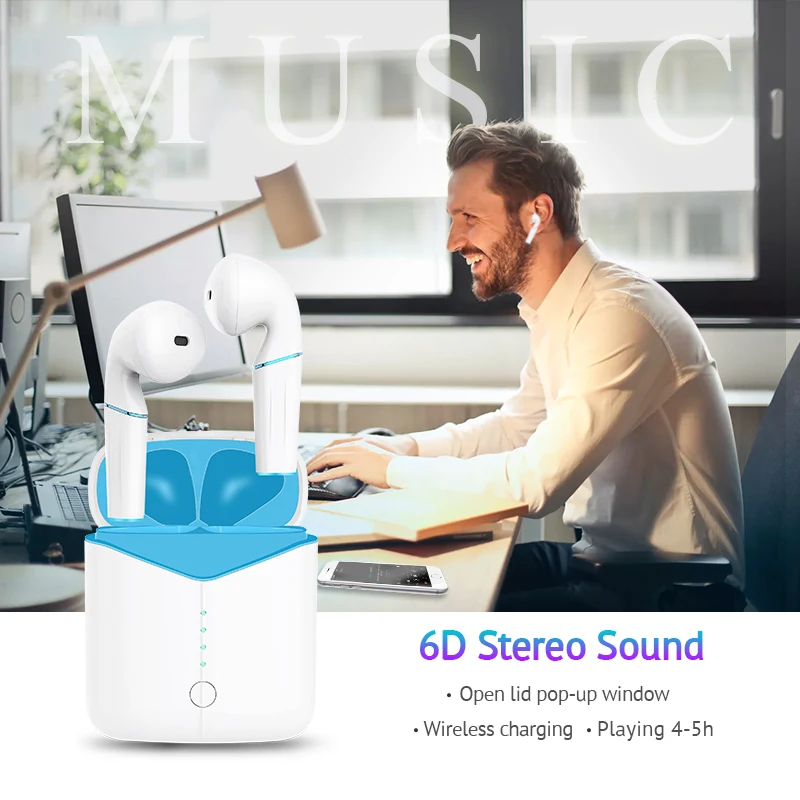 Беспроводная Bluetooth гарнитура 5 0 водонепроницаемые ipx5 Мини Спортивные наушники с