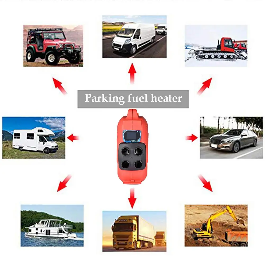 

8KW 12V/24V Car Parking Fuel Heater With LCD Display Remote Control Low Fuel Car Heater Air Heater Diesel Heater For RVs Webasto