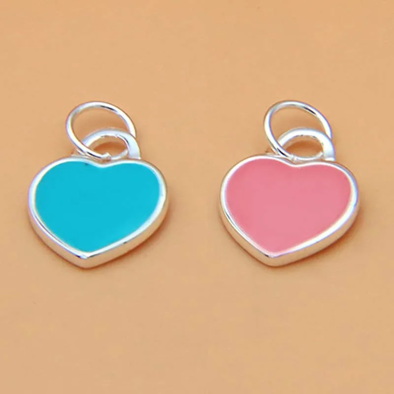 Подвеска в виде сердца из серебра 925 пробы для ожерелья браслета - купить по