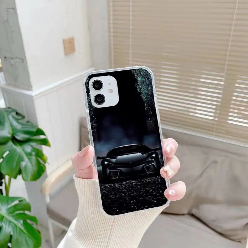 

Car Men Phone Case For iphone 7 8 plus x xr xs 11 12 mini pro max transparent nax fundas cover