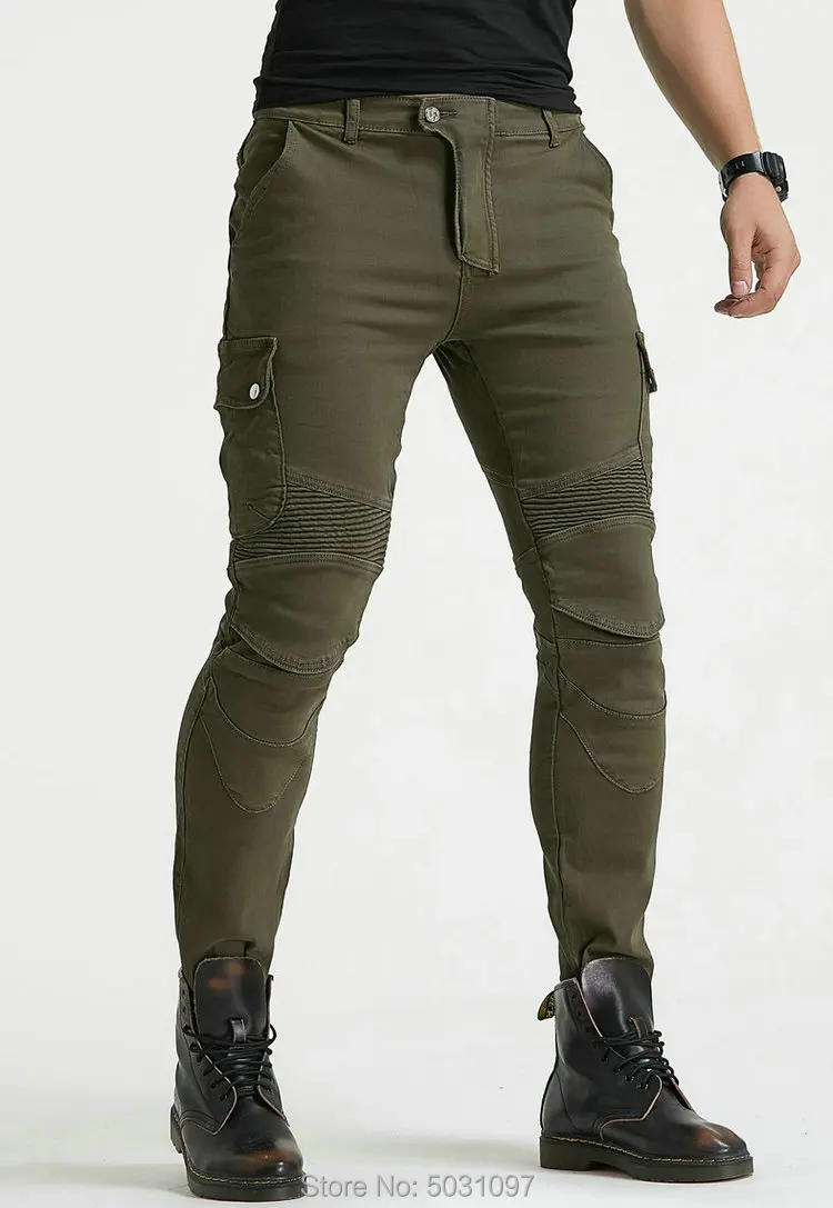 Loong Biker moto rcycle ridinJeans moto knight повседневные велосипедные брюки Кевлар износостойкие moto r брюки армейский зеленый