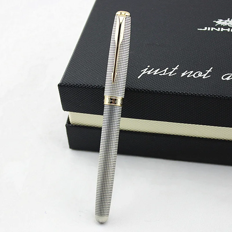 Jinhao 601 металлическая авторучка для каллиграфии, деловая Подарочная канцелярская чернильная ручка - Цвет: W