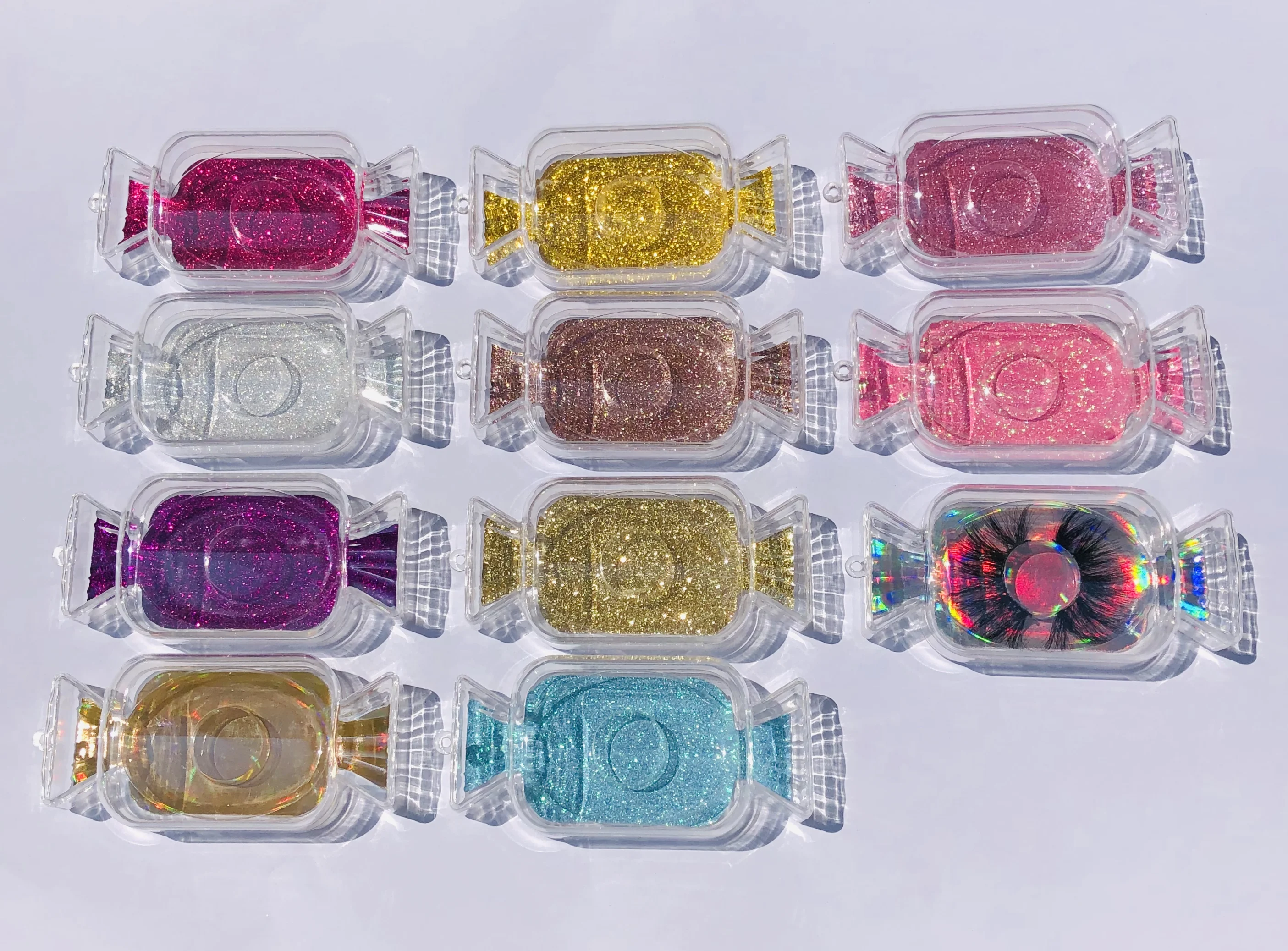 Упаковка для ресниц с конфетами частная торговая марка оптовая продажа норковые