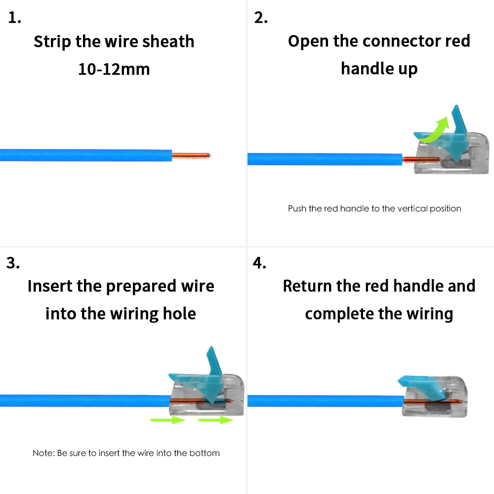 Новый 75 шт. Кабельный соединитель провода Универсальный распределительный