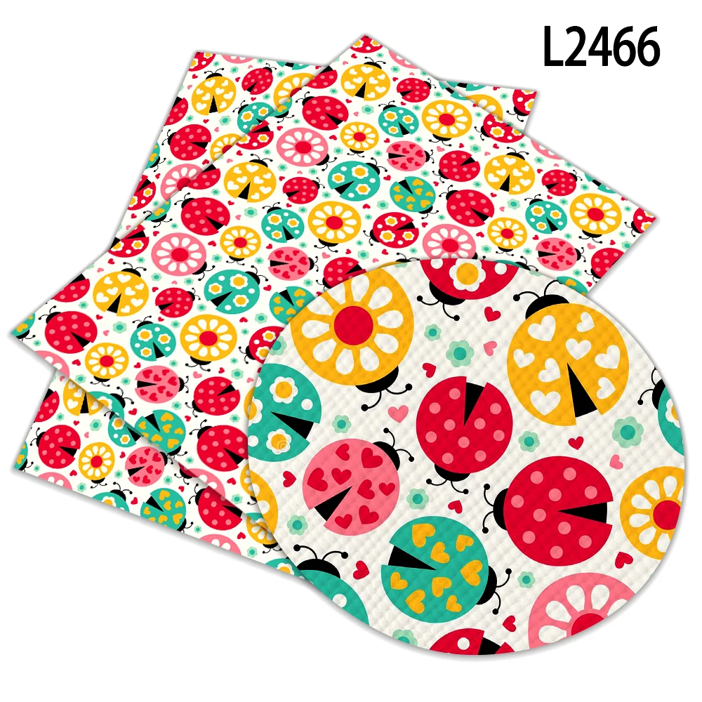 

A4 30 Cm X 22cm Beautiful Pattern Printed Synthetic Faux Leather Fabric for for DIY Hair Bow Bags Shoes Crafts Materia