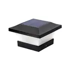 Светодиодный светильник на солнечной энергии, квадратный светильник s IP65, водонепроницаемый светильник-колонна, автоматическая зарядка для улицы, сада, двора, крыльца, настенный светильник