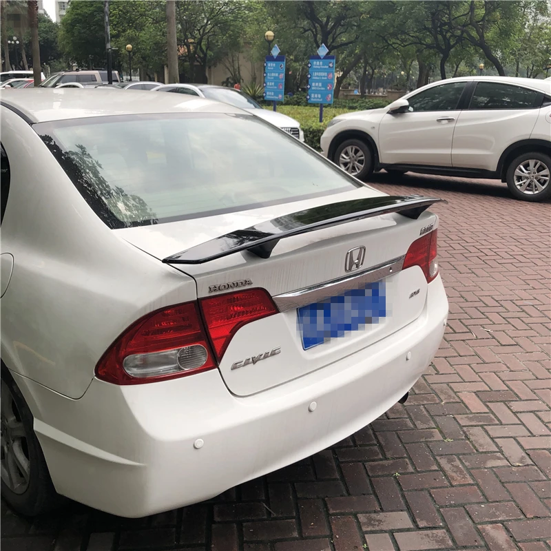Для Civic спойлер 2006-2011 Honda TF высококачественный Спойлер ABS Материал заднее крыло