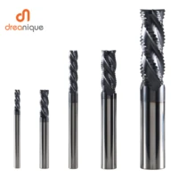 solid carbide roughing end mills 4 flute cnc milling cutter bits router bit for metal rough machining 50 hrc 6mm to 20mm sizes